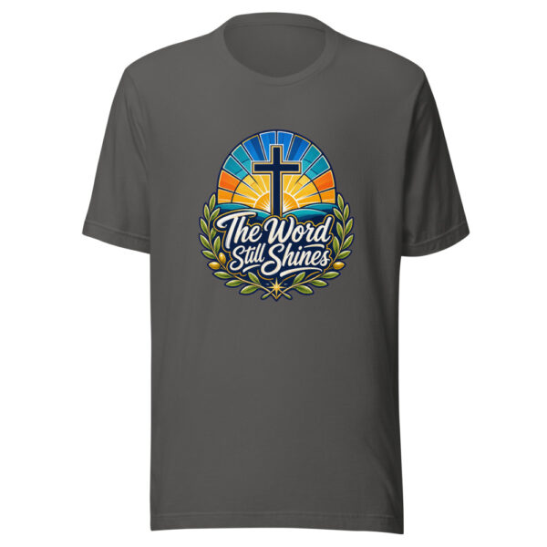 The Word Still Shines Graphic Tee mockup 4