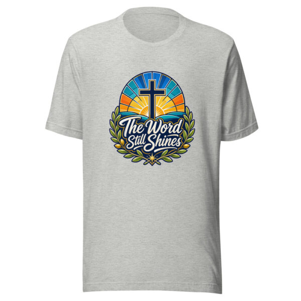The Word Still Shines Graphic Tee mockup 5