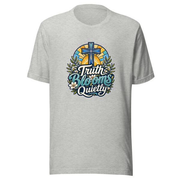 Truth Blooms Quietly Graphic Tee mockup 5 Truth Blooms Quietly Graphic Tee mockup 5