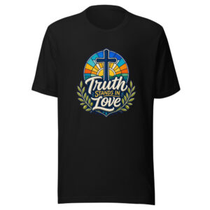 Truth Stands In Love Graphic Tee mockup 1 Truth Stands In Love Graphic Tee front view