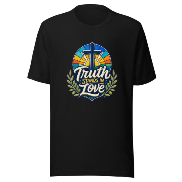Truth Stands In Love Graphic Tee mockup 1 Truth Stands In Love Graphic Tee front view