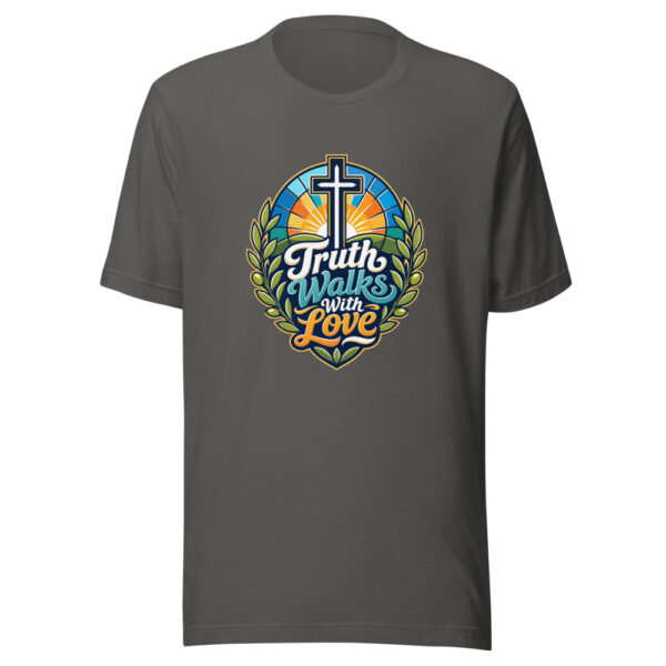 Truth Walks With Love Graphic Tee mockup 5