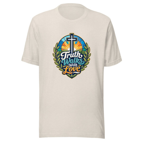 Truth Walks With Love Graphic Tee mockup 8