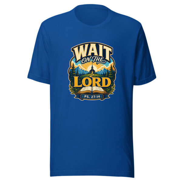 Wait On The Lord Ps. 27:14 Heartbeat-20260613-christian-verse-codex Graphic Tee mockup 2