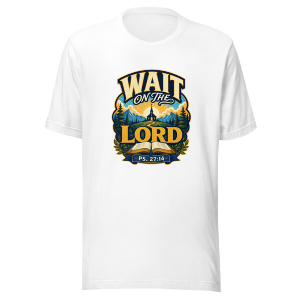 Wait On The Lord Ps. 27:14 Heartbeat-20260613-christian-verse-codex Graphic Tee mockup 3 Wait On The Lord Ps. 27:14 Heartbeat-20260613-christian-verse-codex Graphic Tee mockup 3