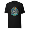 Walk By Faith 2 Cor. 5:7 Graphic Tee front view