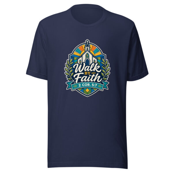 Walk By Faith 2 Cor. 5:7 Graphic Tee mockup 2 Walk By Faith 2 Cor. 5:7 Graphic Tee mockup 2