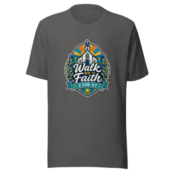 Walk By Faith 2 Cor. 5:7 Graphic Tee mockup 3 Walk By Faith 2 Cor. 5:7 Graphic Tee mockup 3