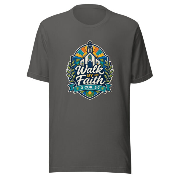 Walk By Faith 2 Cor. 5:7 Graphic Tee mockup 5