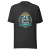Walk By Faith 2 Cor. 5:7 Graphic Tee mockup 7
