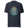 Walk By Faith 2 Cor. 5:7 Graphic Tee mockup 8