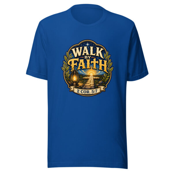 Walk By Faith 2 Cor. 5:7 Heartbeat-20260613-manual-codex Graphic Tee mockup 2