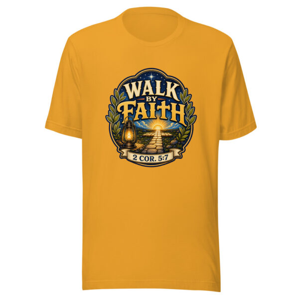 Walk By Faith 2 Cor. 5:7 Heartbeat-20260613-manual-codex Graphic Tee mockup 4