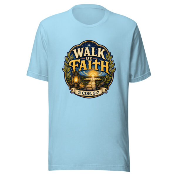 Walk By Faith 2 Cor. 5:7 Heartbeat-20260613-manual-codex Graphic Tee mockup 5