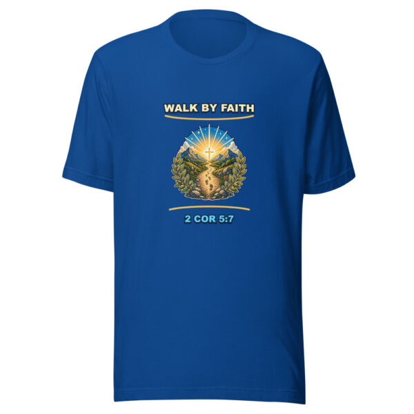 WALK BY FAITH 2 COR 5:7 Heartbeat-20260614-christianshirtstore-codex Graphic Tee mockup 1 WALK BY FAITH 2 COR 5:7 Heartbeat-20260614-christianshirtstore-codex Graphic Tee front view