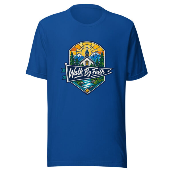 Walk By Faith Graphic Tee mockup 3