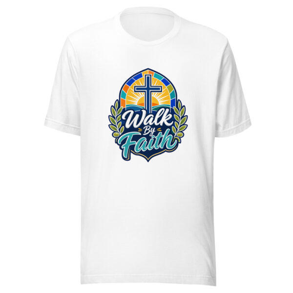 Walk By Faith Graphic Tee mockup 3