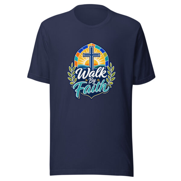 Walk By Faith Graphic Tee mockup 4