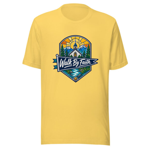 Walk By Faith Graphic Tee mockup 6