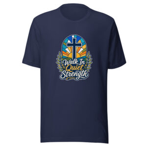 Walk In Quiet Strength Graphic Tee mockup 1 Walk In Quiet Strength Graphic Tee front view