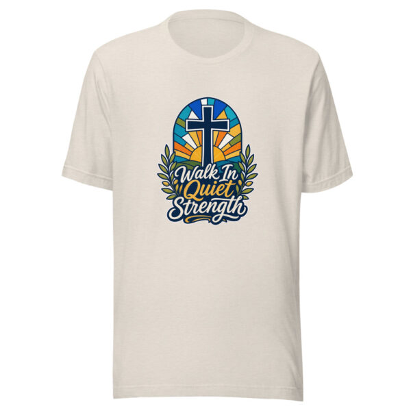Walk In Quiet Strength Graphic Tee mockup 8