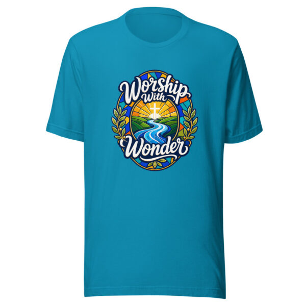 Worship With Wonder Graphic Tee mockup 2