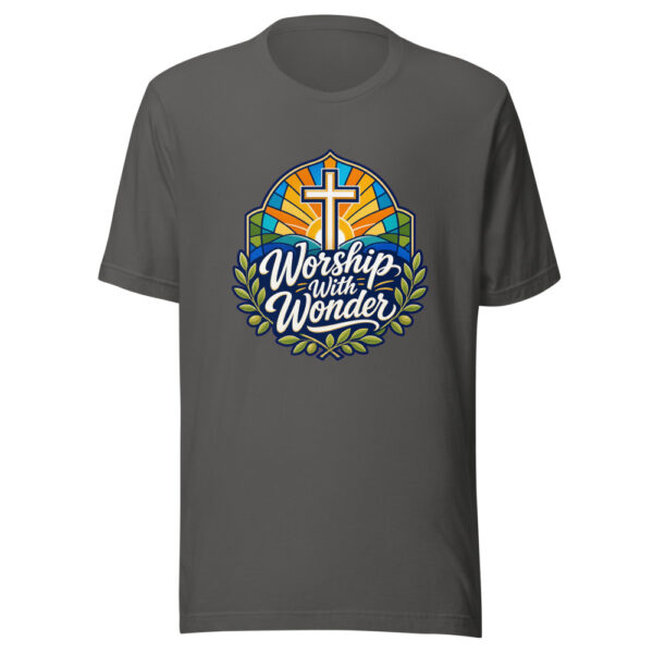 Worship With Wonder Graphic Tee mockup 4
