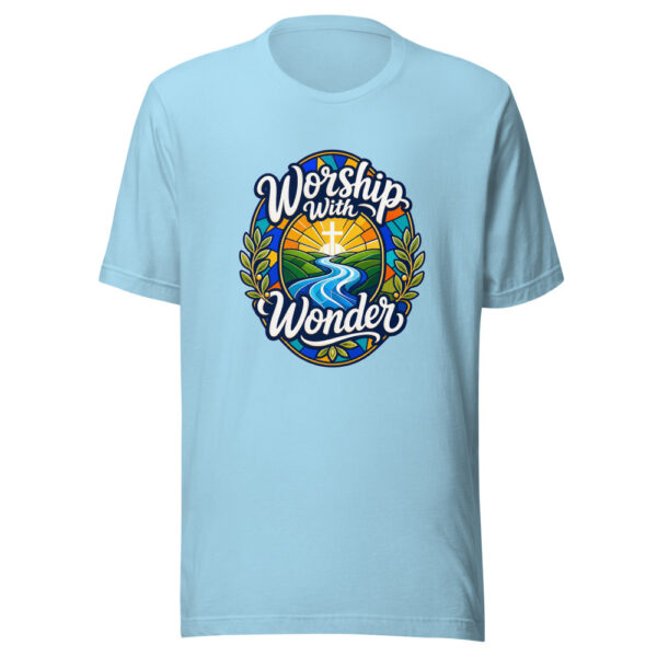 Worship With Wonder Graphic Tee mockup 5