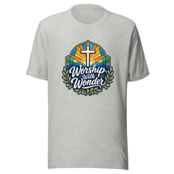 Worship With Wonder Graphic Tee mockup 5