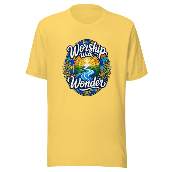 Worship With Wonder Graphic Tee mockup 6