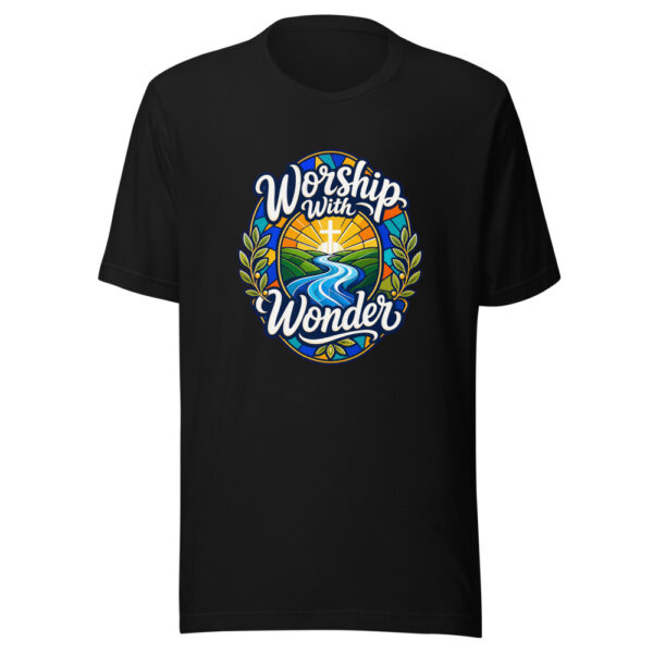 Worship With Wonder Graphic Tee mockup 7