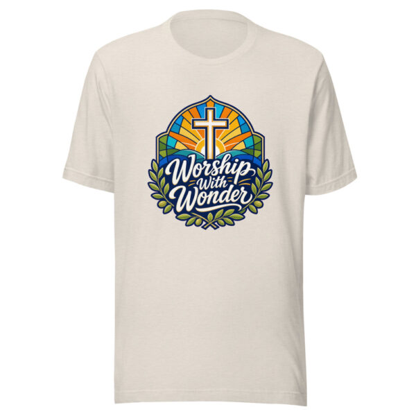 Worship With Wonder Graphic Tee mockup 8