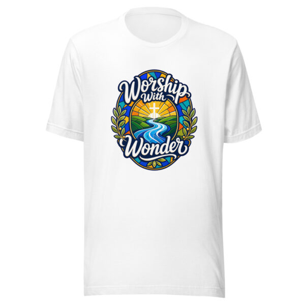 Worship With Wonder Graphic Tee mockup 8