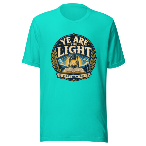 Ye Are The Light Matthew 5:14 Heartbeat-20260613-christian-codex Graphic Tee front view