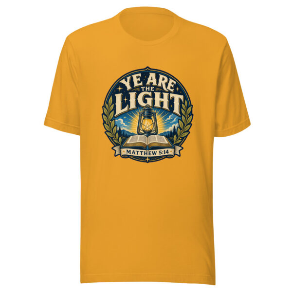 Ye Are The Light Matthew 5:14 Heartbeat-20260613-christian-codex Graphic Tee mockup 4