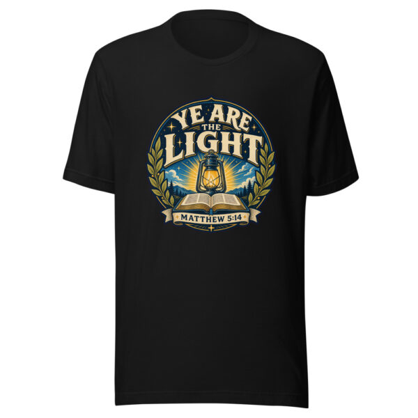 Ye Are The Light Matthew 5:14 Heartbeat-20260613-christian-codex Graphic Tee mockup 7