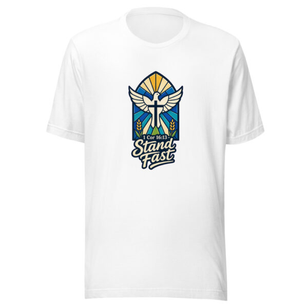 1 Cor 16:13 - Stand Fast Graphic Tee mockup 8 1 Cor 16:13 - Stand Fast Graphic Tee mockup 8