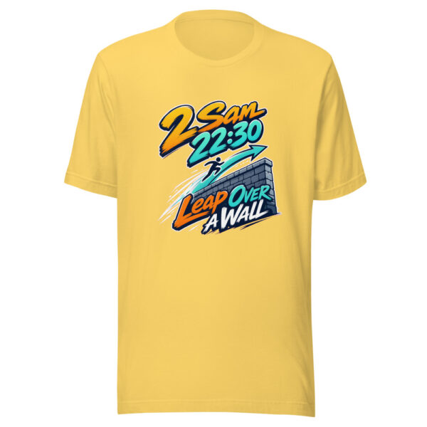 2 Sam 22:30 - Leap Over A Wall Graphic Tee mockup 20