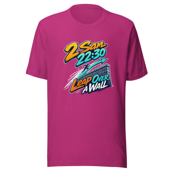 2 Sam 22:30 - Leap Over A Wall Graphic Tee mockup 5
