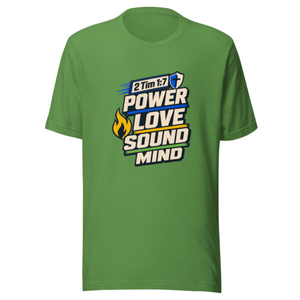 2 Tim 1:7 Power Love Sound Mind Heartbeat-20260701T011745Z Graphic Tee mockup 16
