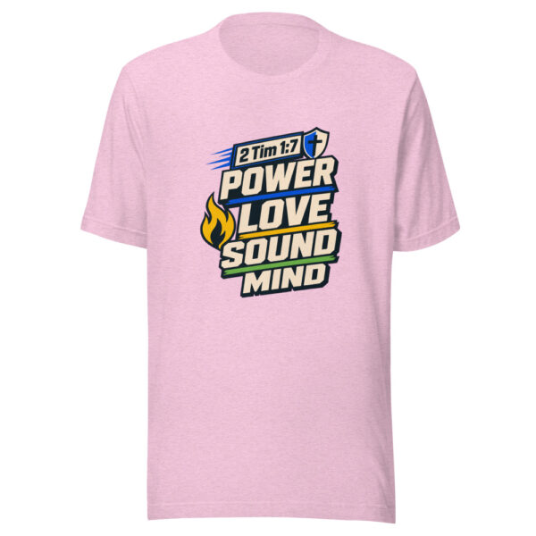 2 Tim 1:7 Power Love Sound Mind Heartbeat-20260701T011745Z Graphic Tee mockup 23