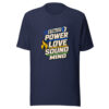 2 Tim 1:7 Power Love Sound Mind Heartbeat-20260701T011745Z Graphic Tee mockup 9