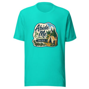 Abide In Me - John 15:5 Graphic Tee mockup 1 Abide In Me - John 15:5 Graphic Tee front view