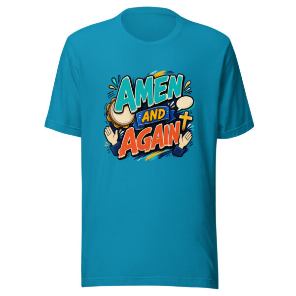Amen And Again Graphic Tee mockup 2