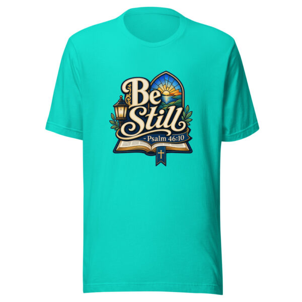 Be Still - Psalm 46:10 Graphic Tee mockup 4 Be Still - Psalm 46:10 Graphic Tee mockup 4