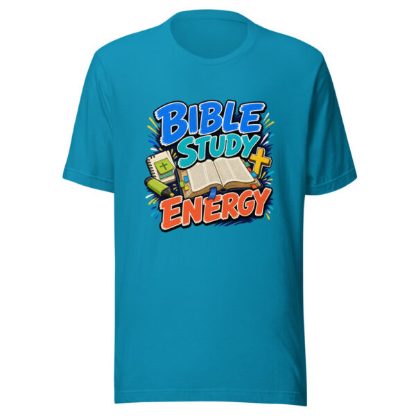 Bible Study Energy Graphic Tee mockup 2