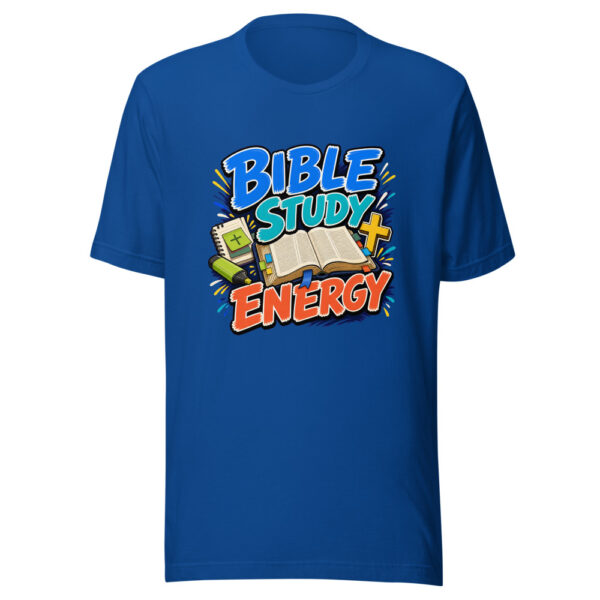 Bible Study Energy Graphic Tee mockup 3