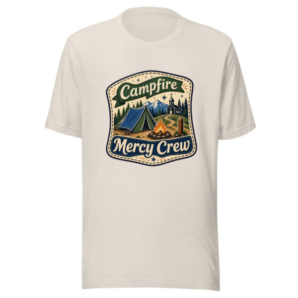 Campfire Mercy Crew Graphic Tee mockup 14 Campfire Mercy Crew Graphic Tee mockup 14