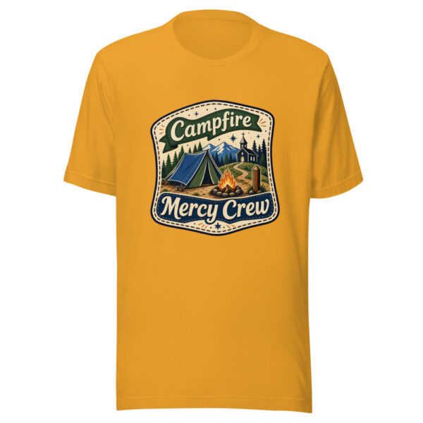 Campfire Mercy Crew Graphic Tee mockup 4 Campfire Mercy Crew Graphic Tee mockup 4