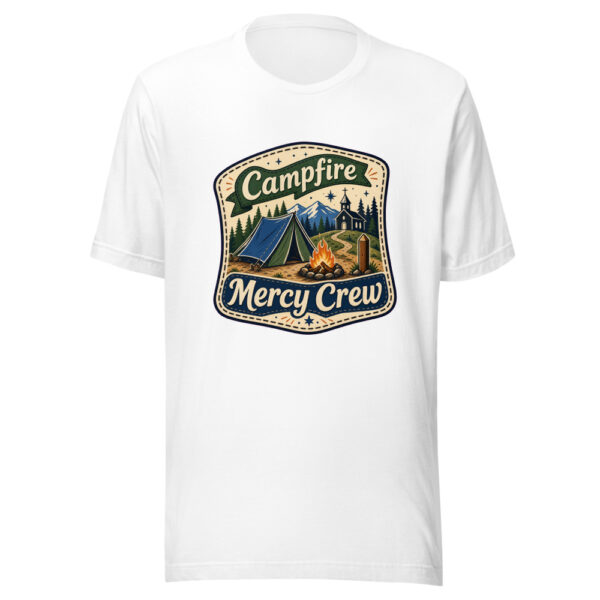 Campfire Mercy Crew Graphic Tee mockup 8 Campfire Mercy Crew Graphic Tee mockup 8